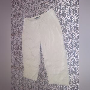 Stylish Cream Cropped Trousers